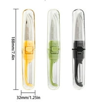 Vxdvou Fruit Knife Paring Knife Scraper, Folding 2-in-1 Kitchen Tool, Dual-Head Design for Peeling & Cutting, Portable & Ergonomic, Must-Have Kitchen Knife for Home Cooking & Food Prep