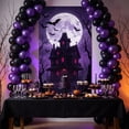thumbnail image 4 of JHyouerji Halloween Door Cover 35x71 Inch Polyester Front Door Banner Easy Hang Door Curtain Wall Backdrop Porch Party Decor Reusable Holiday Home Decoration, 4 of 6
