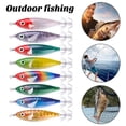 thumbnail image 2 of AQGT 8CM/6G Colorful Fishing Lure with Squid Hook Glow in The Dark Realistic Luminous Artificial Shrimp Bait Outdoor Fishing Gear, 2 of 8