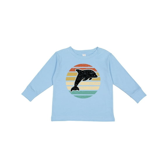 Inktastic Dolphin Cute Beach and Vacation Boys or Girls Long Sleeve Toddler T-Shirt