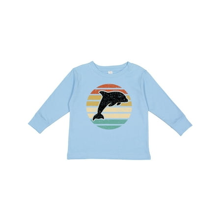 

Inktastic Dolphin Cute Beach and Vacation Gift Toddler Boy or Toddler Girl Long Sleeve T-Shirt