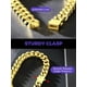 thumbnail image 4 of Pulsera Richsteel de acero inoxidable chapado en oro para hombre, 4 of 7
