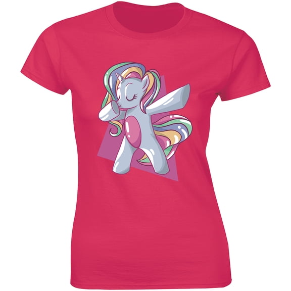 Colorful Dabbing Unicorn Dab Hip Hop Funny Magic Women's Gift T-Shirt