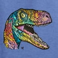 thumbnail image 2 of Dean Russo Raptor Animal Lover Men's Graphic T-Shirt, Vintage Heather Blue, 3X-Large, 2 of 6