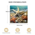 thumbnail image 3 of Fenyluxe Starfish Shells Beach Canvas Wall Art Ready to Hang Home Decor - High Definition Print Framed Artwork for Living Room, Bedroom, Bathroom - Gift Idea for Various Occasions 16x16in, 3 of 6
