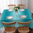 thumbnail image 3 of Turquoise Ombre Table Cloth Waterproof Tablecloths, Farmhouse Teal Gradient Modern Art Tablecloth Dining Table Cover for Kitchen Party Tabletop Outdoor, Rectangle Tablecloth 60x84 Inch, 3 of 9