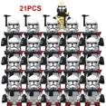 thumbnail image 1 of Hot Toys Star Clone 21 piezas 501st Wars Legion WM2204 Dark Troopers Bloques de construcción compatibles Brick Wars Figuras Mini juguetes, 1 of 5