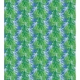 thumbnail image 3 of Tropical Duvet Cover Set, Vertically Designed Leaves Seaweed Greenery Summer Plantation, Decorative 3 Piece Bedding Set with 2 Pillow Shams, Calking Size, Azure Blue Green, by Ambesonne, 3 of 3