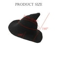 thumbnail image 5 of LAVA Modern Witch Hat Wool Knitted Halloween Witch Hats for Masquerade Cosplay Costume Daily (Navy Blue), 5 of 8