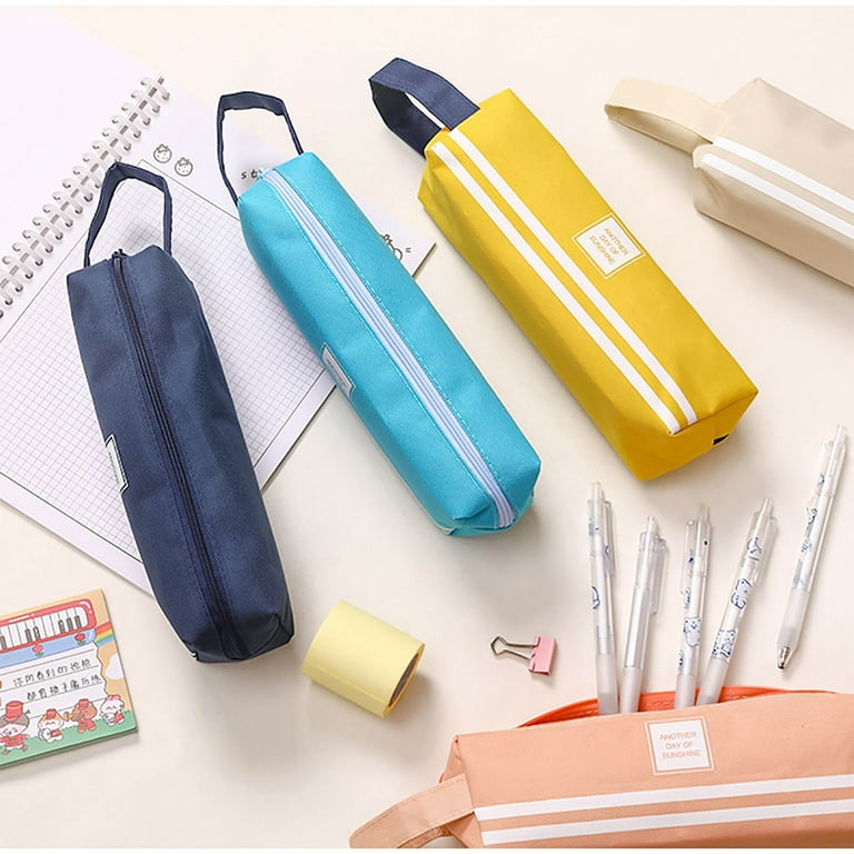 Moocorvic High Capacity Mesh Pencil Bag School Supplies urable Mesh Pouch  Clear Pencil Case Stationery Pouch Zipper, Portable Office Supplies with  Easy Grip Handle Travel Accessories, 