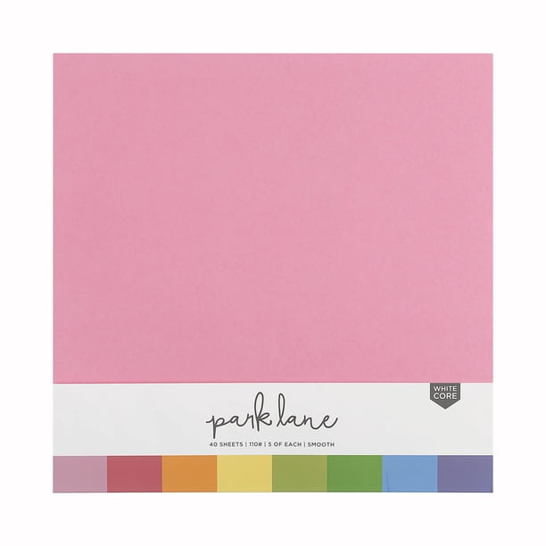 12x12 Cardstock Paper Pack 110 lb Assorted Primary Colored Scrapbook
