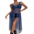 thumbnail image 1 of Robe d'Été Transparente en Maille pour Femmes, Robe de Plage Sans Manches, Couverture de Bikini, Tenue de Plage, 1 of 6