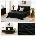 thumbnail image 5 of 7 Pieces Pinch-Pleated Comforter Set, Black Queen Size, 5 of 6