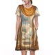 thumbnail image 1 of Disketp Golden Drapes Pillars Clouds para Vestido de Manga Corta para Mujeres, Vestidos de Verano para Mujeres, Casual y Holgado para la Playa, 1 of 6