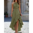 thumbnail image 3 of High Waist Dress For Special Occasion Fashionable Sleeveless Wrap Dress, 3 of 20