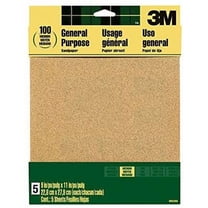 3M Sandpaper Aluminum Oxide 9002NA-20-CC - Medium Grit, Durable - 9 in x 11 in