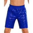 thumbnail image 4 of TSSOE Unisex Girls Boys Gymnastics Shorts Athletic Dance Bottoms Hip Hop Jazz Competition Booty Boy-Cut Shorts Blue 8, 4 of 6