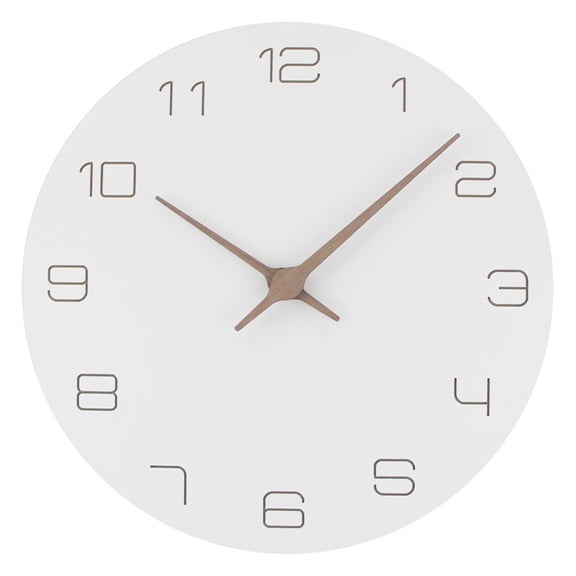 Wooden Wall Clock Silent Non-Ticking Clock Wall Mount Clock Used for Home Office
