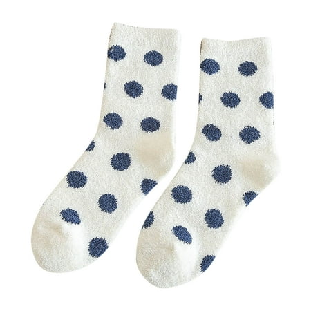 

Women Socks Winter Dot Autumn Winter Mid Tube Thickened Warm Stockings Socks for Women