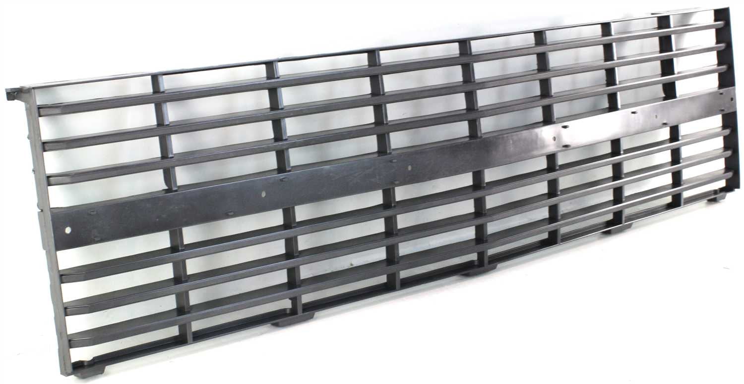 Grille Assembly Compatible With 1983-1984 Chevrolet C10 C20 Silver Shell and Insert