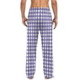 thumbnail image 5 of Fewfanhot Men's Casual Plaid Pajama Pants - Vintage Style Sleepwear Loose Leisure Sports Elastic Straight Trousers with Pockets, 5 of 6