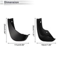 thumbnail image 3 of Ofertas Únicas 1 juego de guardabarros delanteros y traseros para Mazda Axela (Hatchback) 2020-2023 con accesorios de montaje, 3 of 6