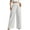 White, variant on ZACPNCV Womens Loose Wide Leg Pants Selastic Waisted Loose Straight Leg Pants With A Stylish Commuting Style White