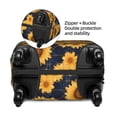 thumbnail image 3 of Bingfone Navy Blue Plaid Sunflower Luggage Cover Washable Suitcase Cover Protector Anti-scratch Suitcase cover Fits 18-32 Inch Luggage (No luggage included), 3 of 8
