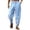 Blue, variant on Afdoent Casual Pants For Men Fashion Casual Solid Color Breathable Pocket Elastic Pants Relaxed Fit