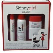 Skinnygirl Mommy Travel Set: Shimmer Lip Balm, Soothing Body Oil and Conditioning Belly Balm