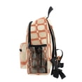 thumbnail image 4 of FORMRS School Backpack with Front Zippered Pocket 12" Student Travel Daypack, Beige Geometric, 4 of 6