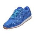 thumbnail image 3 of Women's Sparkly Glitter Casual Tennis Sneakers -Lace Up Breathable Bling Crystal Comfort Bling Walking & Running Fashion Shoes, 3 of 4