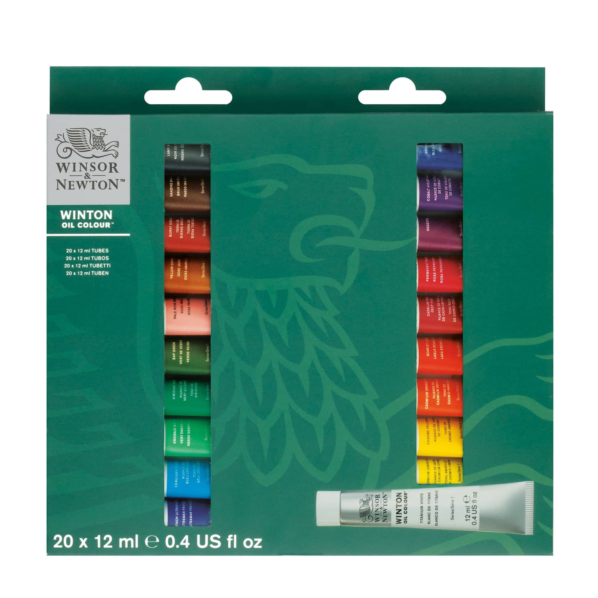 Winsor & Newton Winton Oil Color Paint, 12 mL Tubes, 20 Colors