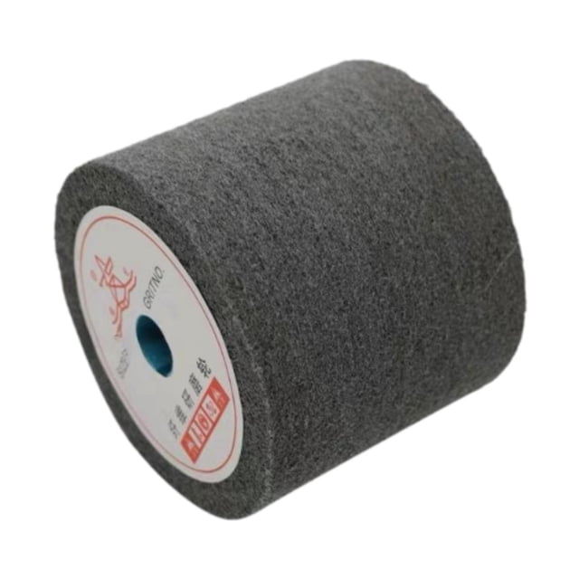 Rueda de pulido kusrkot para acondicionamiento de superficies de cobre aluminio y acero inoxidable 120 mm x 100 mm x 19 mm