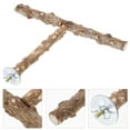 thumbnail image 2 of Miangastore Wood Parrot Perch Stand Parrot Chewing Toy Parrot Perch Molar Stick Parrot Cage Supply, 2 of 9
