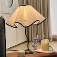thumbnail image 5 of Bedside Table Lamp, 3 Color Temperatures Petals Desk Lamp Decorative Modern Table Lamps with Lampshade Nightstand Lamps for Living Room, Bedroom, Kids Room and Office, 5 of 10