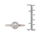 thumbnail image 4 of 1 Carat T.W. Diamond Single Halo 14kt Rose Gold Engagement Ring, 4 of 4