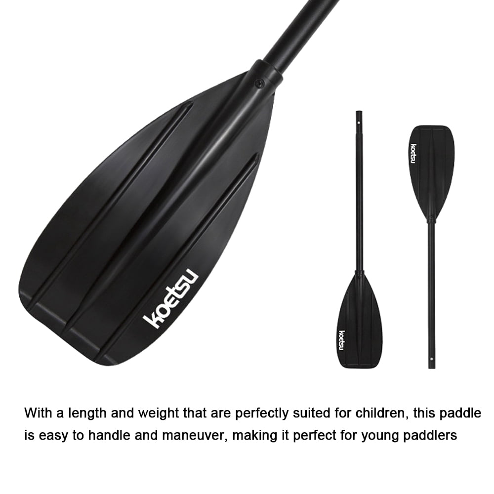Kids Aluminum Alloy Kayak Paddle Boat Kids Aluminum Alloy Boat Rafting Kayak Paddle Inflatable Boat Fishing Boat Thickened Hand Paddle Detachable Rubber Boat Oars Boating Accessories