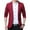 Burgundy, variant on SWSMCLT Men's Business Sport Coat Fall Blazer Jacket Long Sleeved Blazer Fitted Pocket Button Black 42
