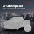 thumbnail image 4 of Weatherproof Truck Cover Compatible with 1960-1989 GMC C-K Regular Cab & Camper Shell - 5L Outdoor & Indoor - Protect from Rain, Snow, Hail, Sun - Theft Cable Lock, Bag & Wind Straps, 4 of 9