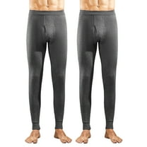 2PC Mens Thermal Pants Workout Leggings Thermal Compression Pants Winter Tights Underwear