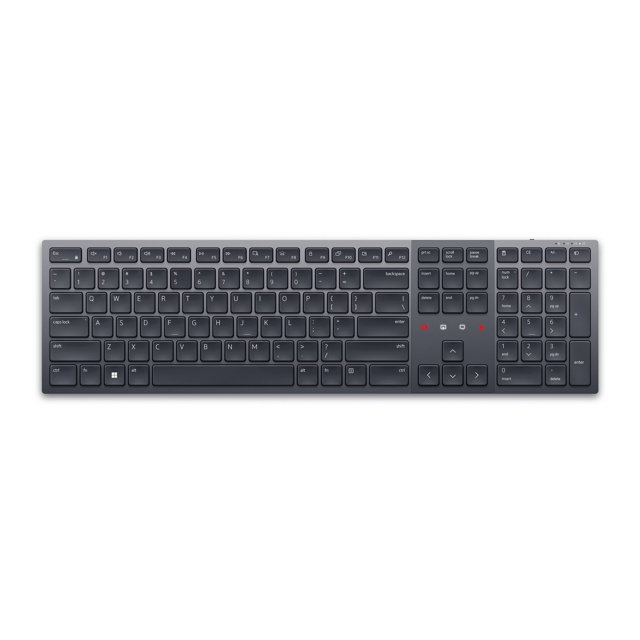 Dell Premier KB900 - Keyboard - collaboration - backlit - wireless - 2.4 GHz, Bluetooth 5.1 - QWERTY - US - graphite - with 3 years Advanced Exchange Service