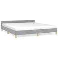 thumbnail image 3 of Bowery Hill California King With Headboard Bed Frame in Light Gray, 3 of 6