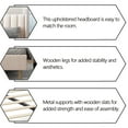 thumbnail image 5 of alazyhome Full Size Upholstered Platform Bed Frame, Easy Assemble, Beige, 5 of 6