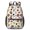 Baseball Gloves and Footballs White Pattern, variant on Pink Baseball Game Snacks Pattern 17" Waterproof Oxford School Backpacks for Teens, S-Shape Padded Straps, for School, Travel, Hiking, Camping