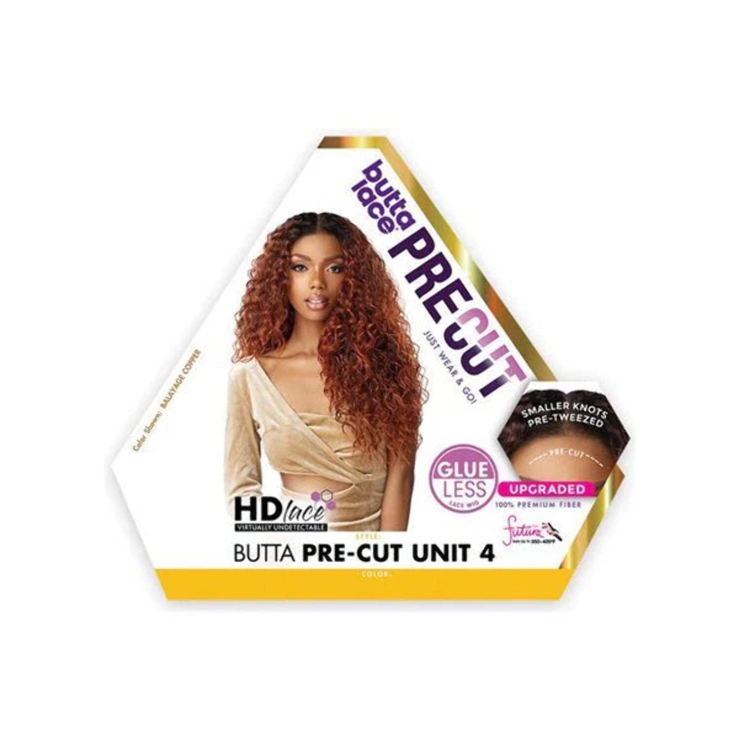 Sensationnel Butta Pre-Cut Lace Front Wig Unit 4 LDBPC004
