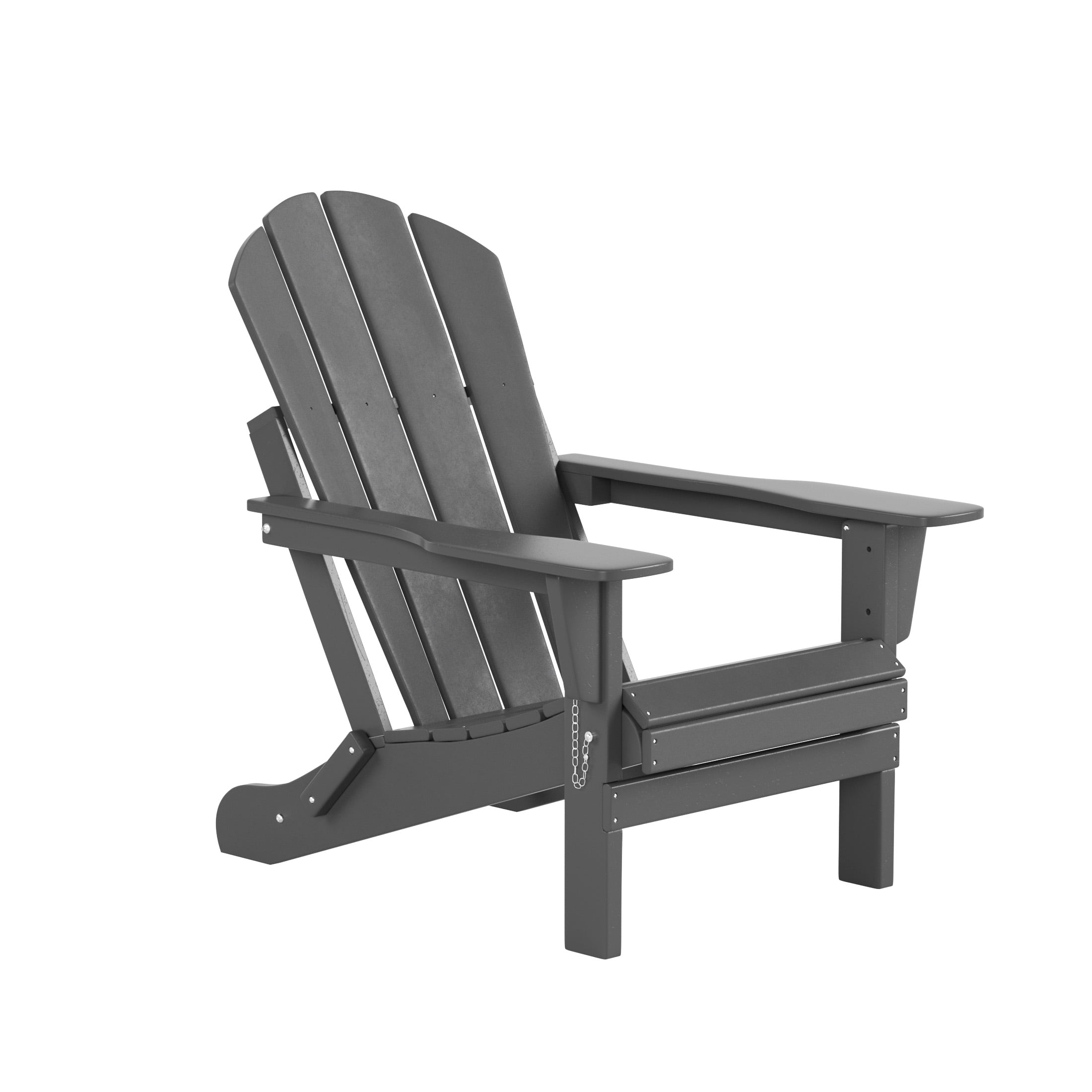 WestinTrends 4 Piece Polyethylene Outdoor Patio Furniture Set with Coffee and Side Table, Gray