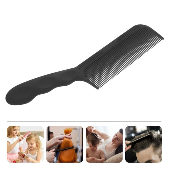 Soimiss Professional Hair Cutting Comb Black ABS Plastic Fine Tooth Detangling Comb