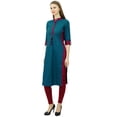 thumbnail image 1 of Phagun Kurta Personnalisé en Coton pour Femmes avec Col, Tunique Blouse Formelle Décontractée, 1 of 2