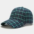 thumbnail image 2 of beishanbush Baseball Caps Outdoor Camouflage Cap Fishing Hunting Hiking Basketball Snapback Hat Plaid Green, 2 of 5